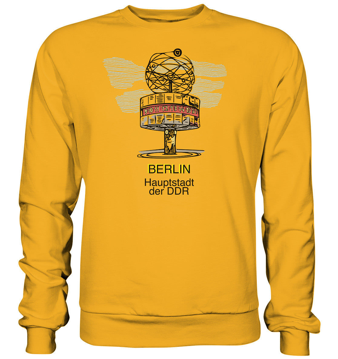 PULLOVER UNISEX • BERLIN - WELTZEITUHR - ORIGINAL WIMPEL
