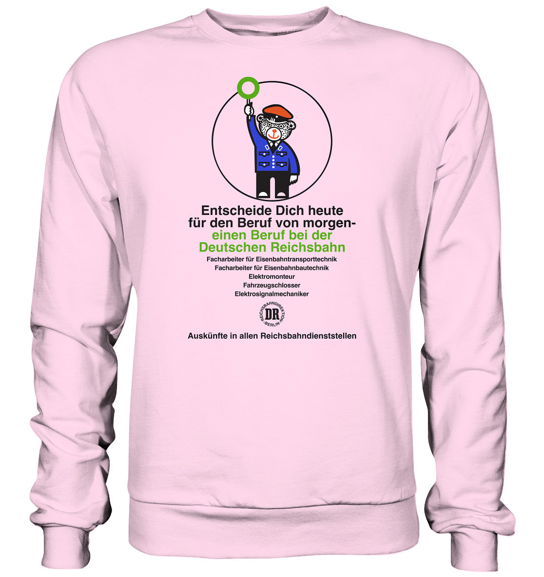 DDR Ostalgie Pullover Unisex • DEIN BERUF BEI DER DEUTSCHEN REICHSBAHN