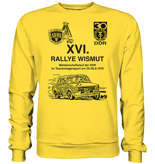 DDR Ostalgie Pullover Unisex • 16. RALLYE WISMUT, MEISTERSCHAFTSLAUF DER DDR - 1979