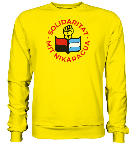 DDR Ostalgie Pullover Unisex • SOLIDARITÄT MIT NIKARAGUA