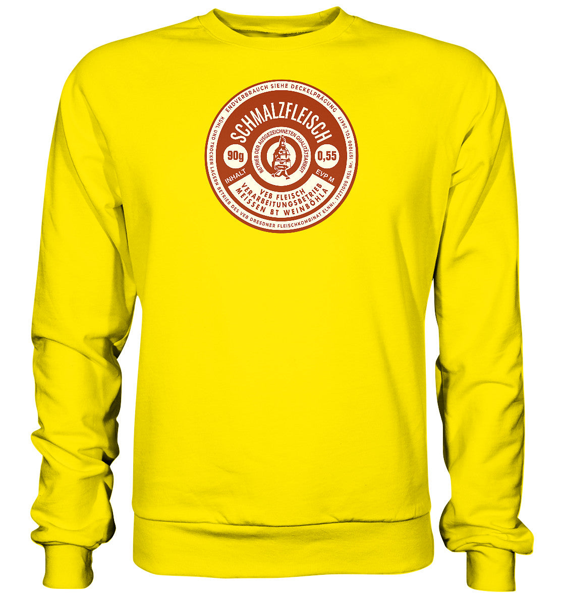 DDR Ostalgie Pullover Unisex • SCHMALZFLEISCH - VEB FLEISCH MEISSEN