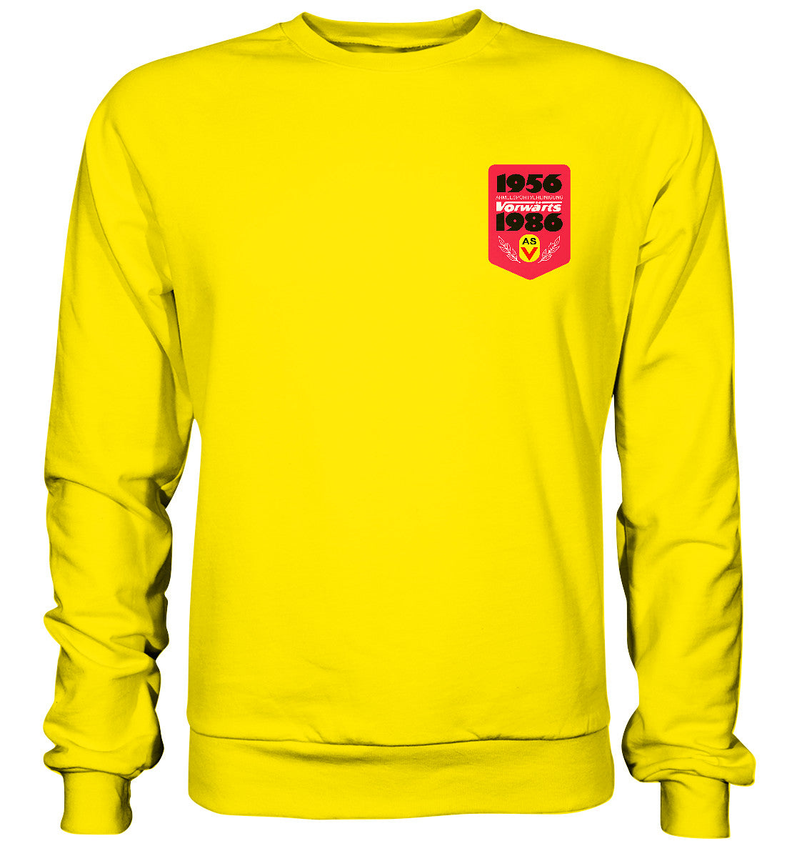 PULLOVER UNISEX • ARMEESPORTVEREINIGUNG VORWÄRTS 1956-1986, BRUST BADGE
