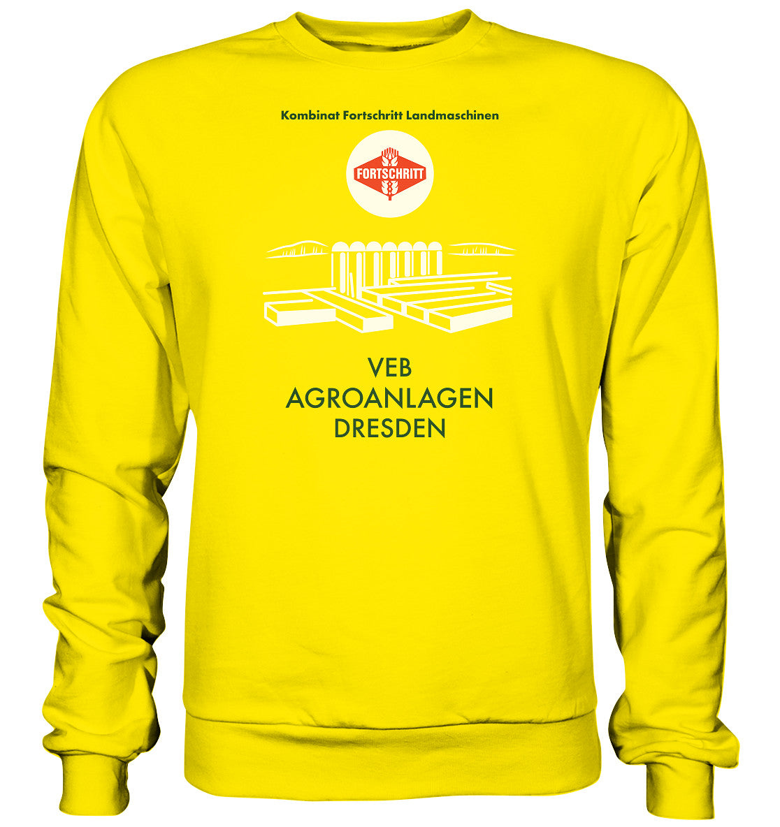 DDR Ostalgie Pullover Unisex • VEB AGROANLAGEN DRESDEN