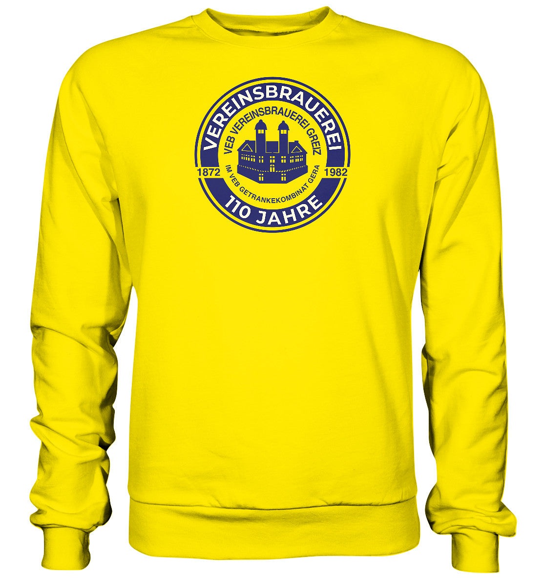 DDR Ostalgie Pullover Unisex • VEB VEREINSBRAUEREI GREIZ - GETRÄNKEKOMBINAT GERA