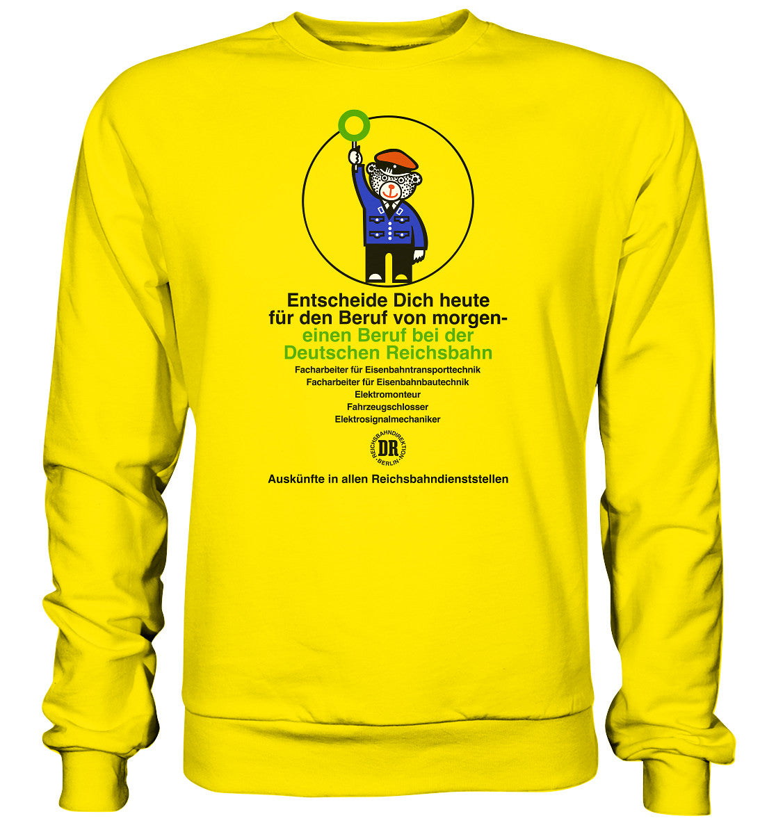DDR Ostalgie Pullover Unisex • DEIN BERUF BEI DER DEUTSCHEN REICHSBAHN