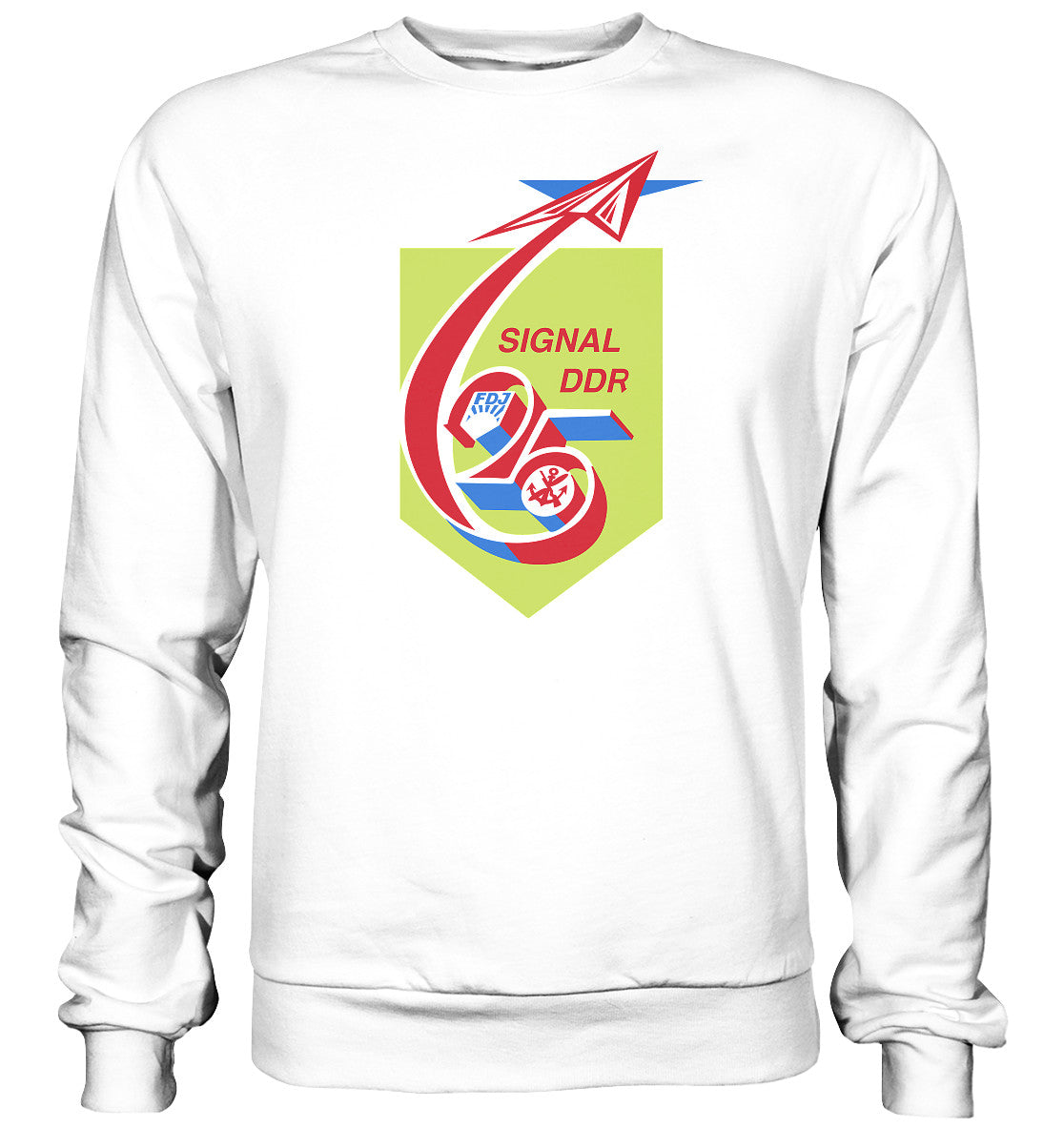 DDR Ostalgie Pullover Unisex • SIGNAL DDR 25 - FDJ, GST 1974