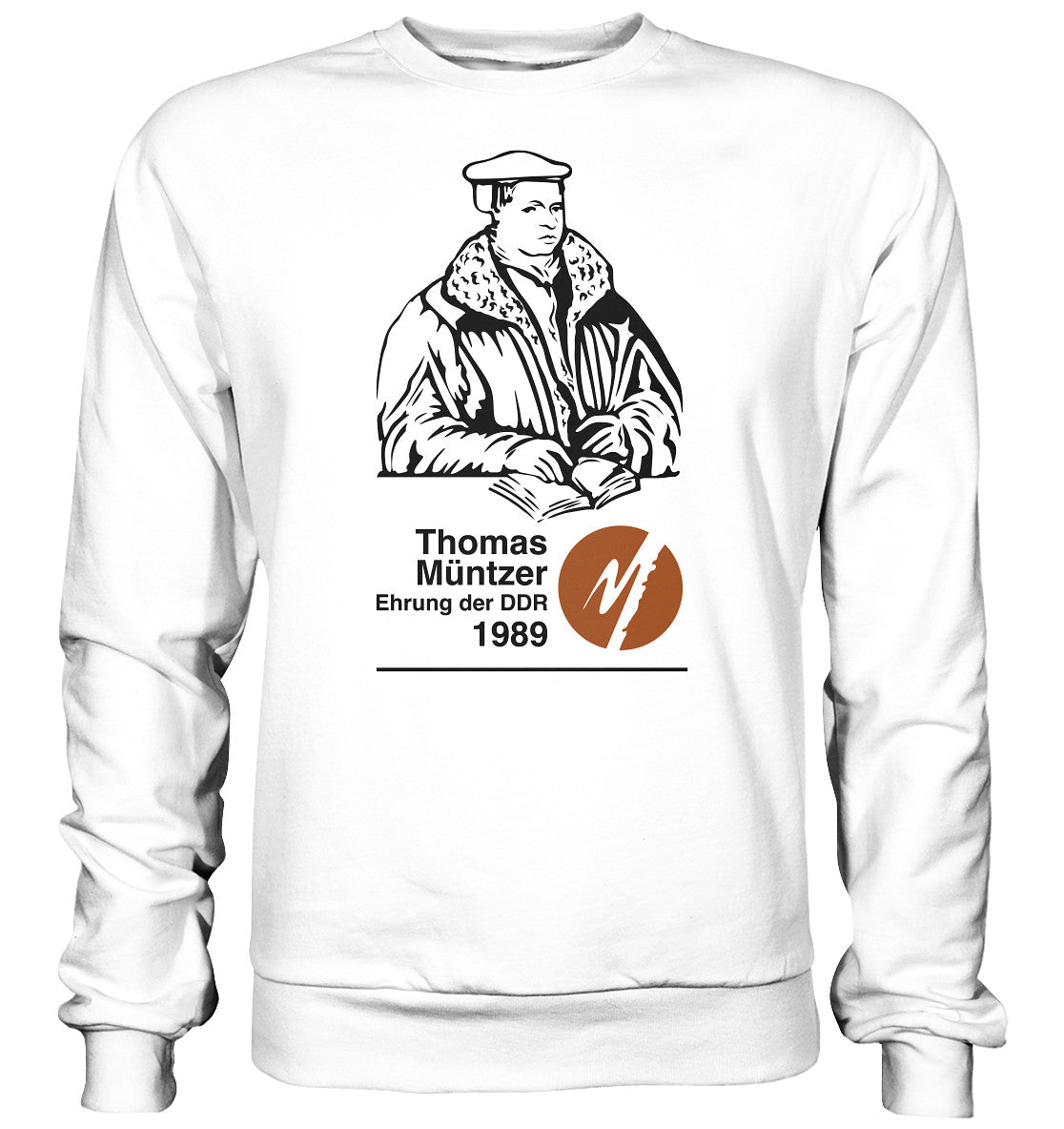 DDR Ostalgie Pullover Unisex • THOMAS MÜNTZER - EHRUNG DER DDR 1990