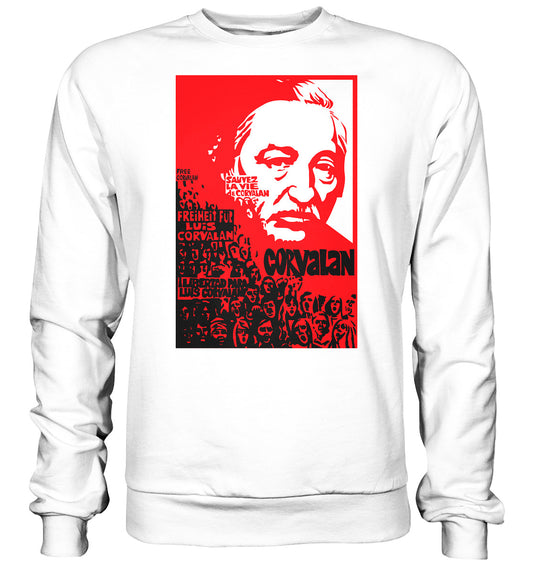 DDR Ostalgie Pullover Unisex • FREIHEIT FÜR LUIS CORVALAN (DDR ORIGINAL-PLAKAT)