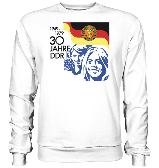 DDR Ostalgie Pullover Unisex • 30 JAHRE DDR - BRIEFMARKE