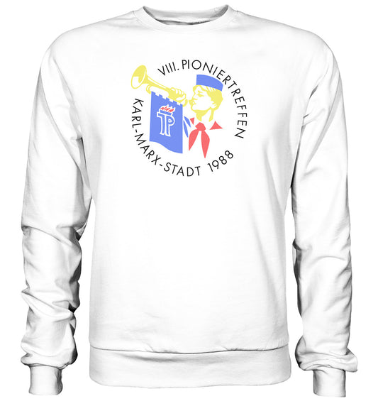 DDR Ostalgie Pullover Unisex • 8. PIONIERTREFFEN KARL-MARX-STADT - hell