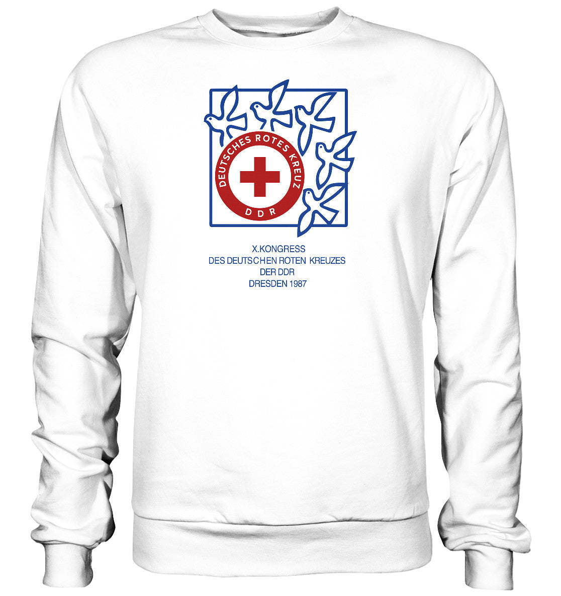 PULLOVER UNISEX • 10. KONGRESS DES DRK DRESDEN 1987