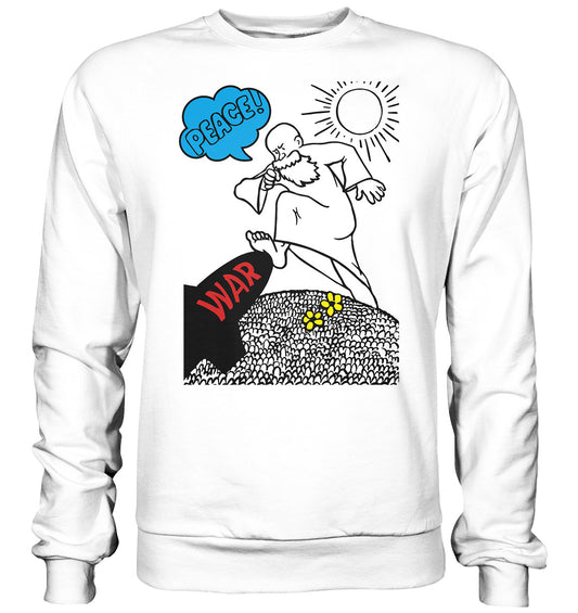 DDR Ostalgie Pullover Unisex • PEACE & WAR (ORIGINAL DDR-PLAKAT)