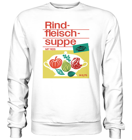 DDR Ostalgie Pullover Unisex •  RINDFLEISCHSUPPE SUPPINA