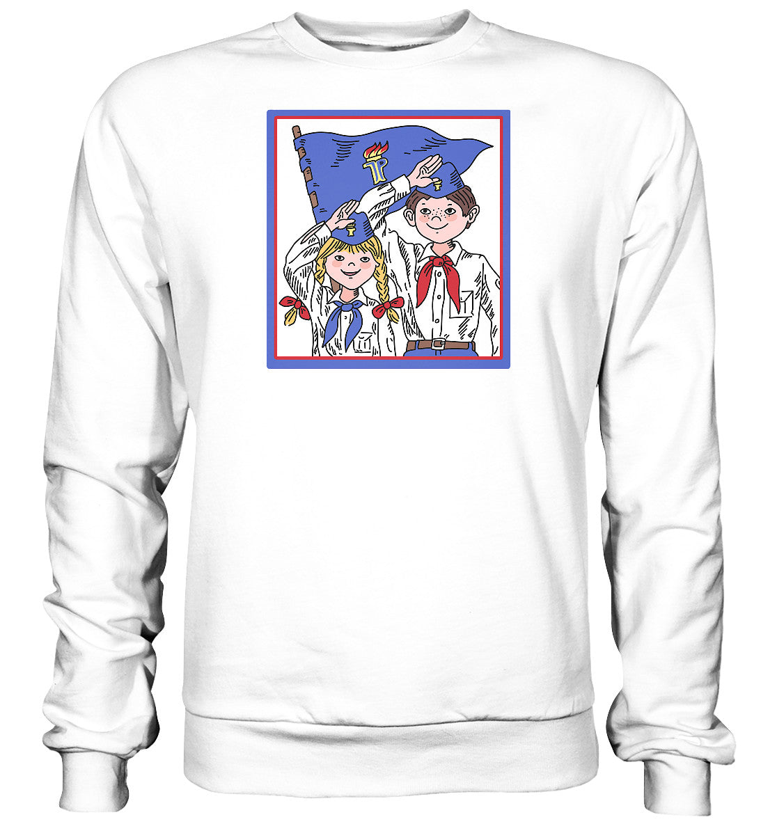 DDR Ostalgie Pullover Unisex • JUNGE PIONIERE - ORIGINAL ILLUSTRATION