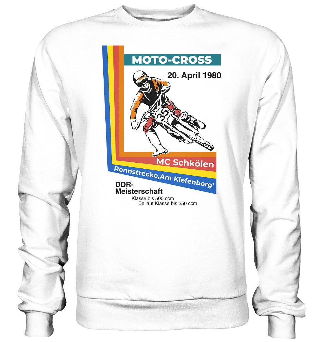 DDR Ostalgie Pullover Unisex • DDR MOTOCROSS MEISTERSCHAFT 1980