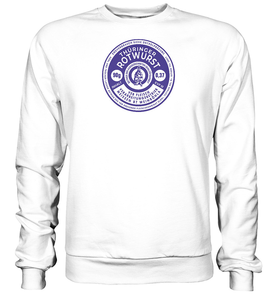 DDR Ostalgie Pullover Unisex • THÜRINGER ROTWURST