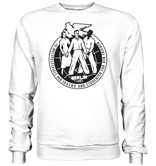 DDR Ostalgie Pullover Unisex • WELTFESTSPIELE DER JUGEND 1951 - hell