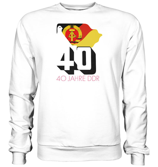 DDR Ostalgie Pullover Unisex • 40 JAHRE DDR - hell