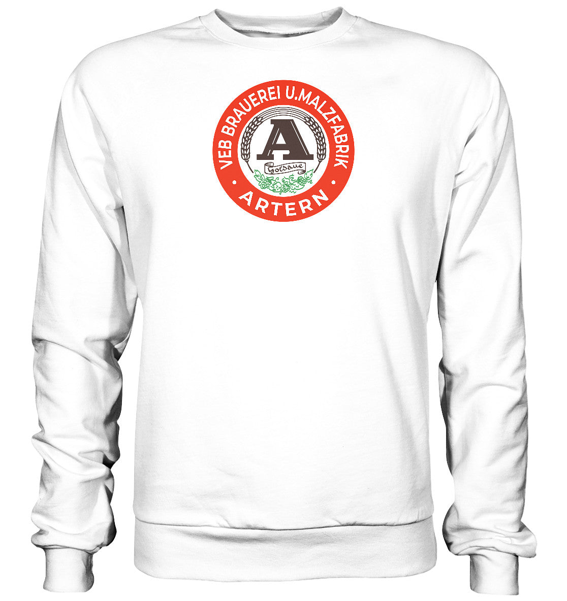 DDR Ostalgie Pullover Unisex • VEB BRAUEREI ARTERN GOLDAUE
