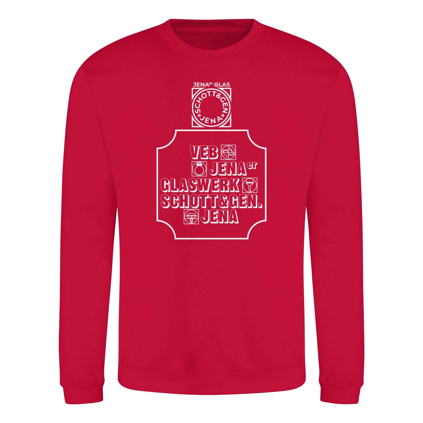 DDR Ostalgie Pullover Unisex • VEB JENAER GLASWERK
