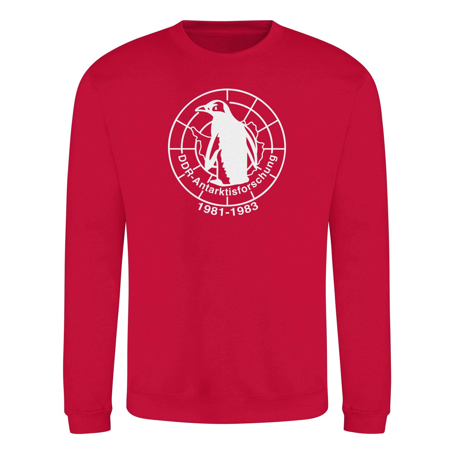 DDR Ostalgie Pullover Unisex • ANTARKTISFORSCHUNG DER DDR - 1981-1983, POSTSTEMPEL
