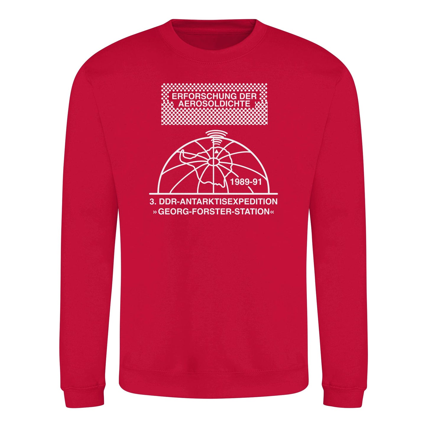 DDR Ostalgie Pullover Unisex • ANTARKTISEXPEDITION, ERFORSCHUNG DER AEROSOLDICHTE