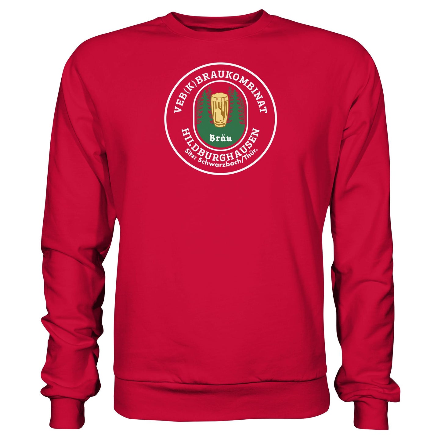 DDR Ostalgie Pullover Unisex • VEB BRAUKOMBINAT HILDBURGHAUSEN BIER