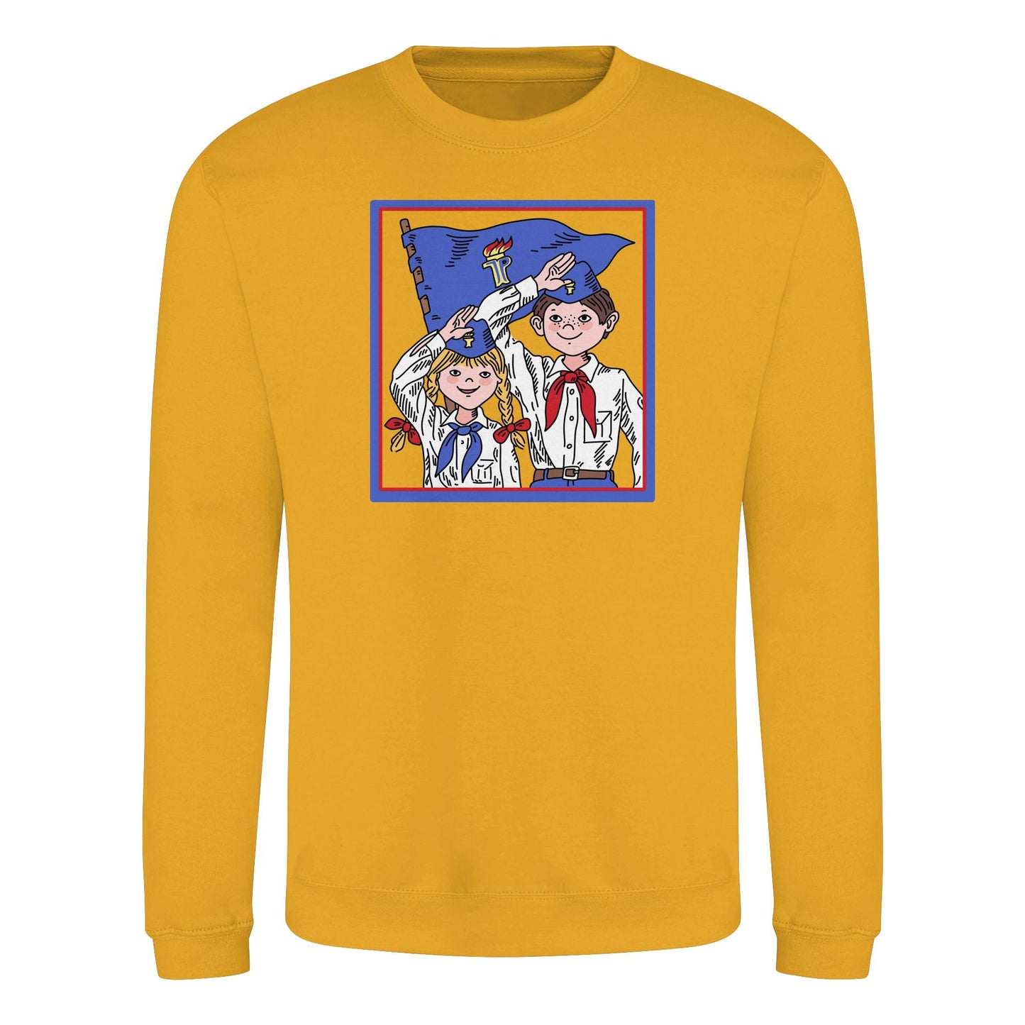 DDR Ostalgie Pullover Unisex • JUNGE PIONIERE - ORIGINAL ILLUSTRATION