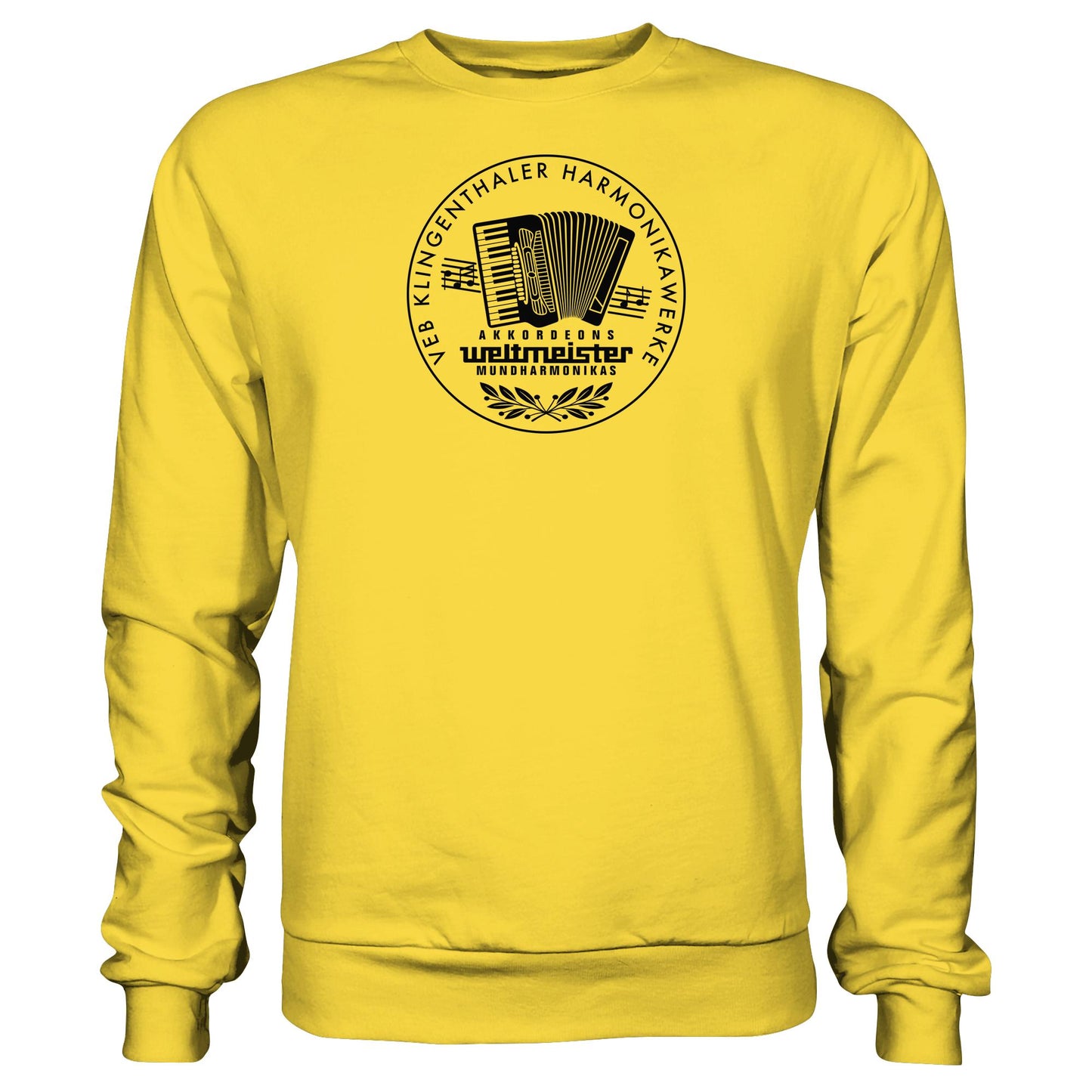 DDR Ostalgie Pullover Unisex • WELTMEISTER VEB KLINGENTHALER HARMONIKAWERKE