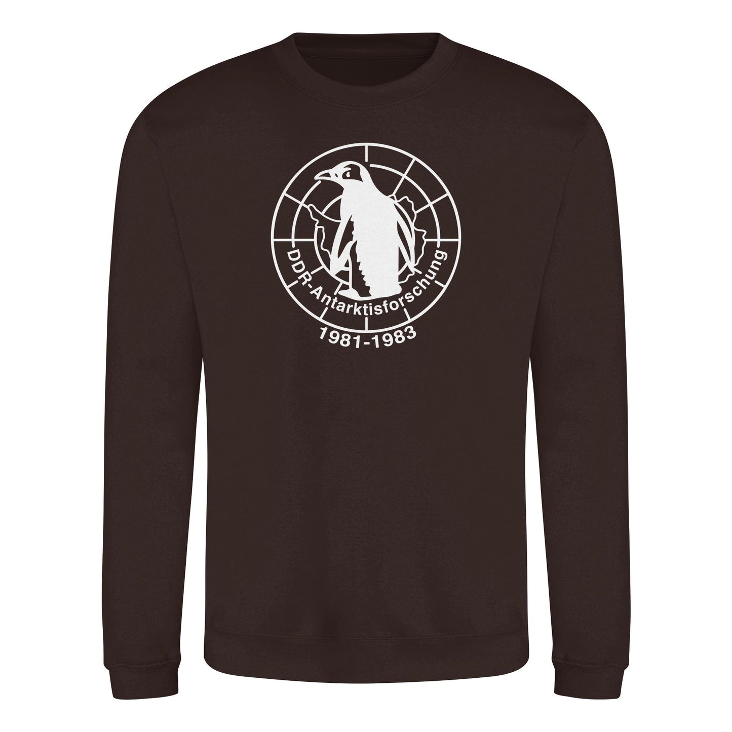 DDR Ostalgie Pullover Unisex • ANTARKTISFORSCHUNG DER DDR - 1981-1983, POSTSTEMPEL