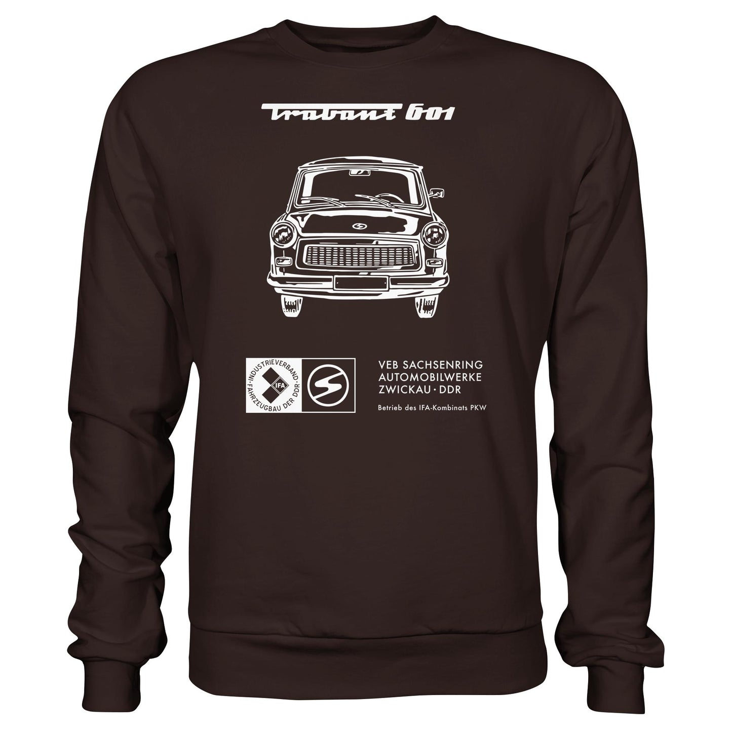 DDR Ostalgie Pullover Unisex • TRABANT 601 (ORIGINAL TITEL BETRIEBSANLEITUNG)