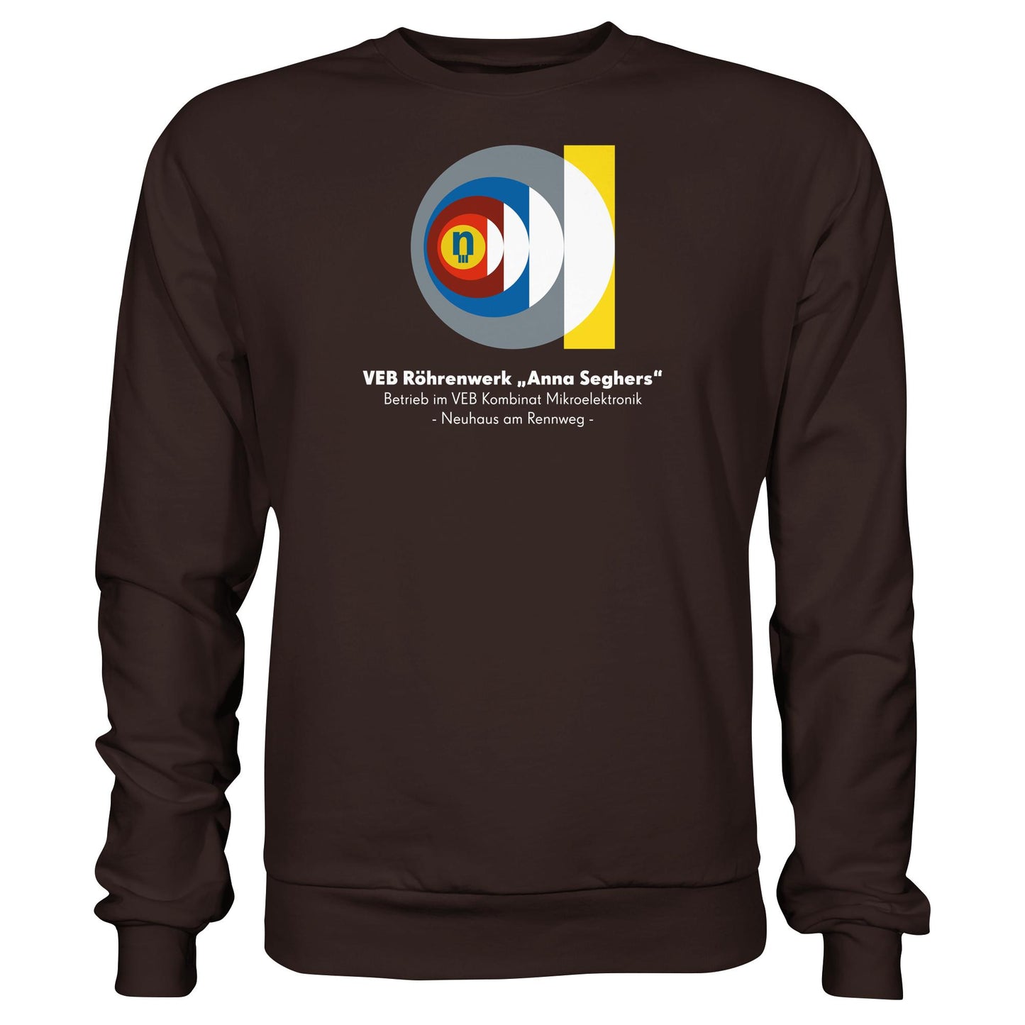 DDR Ostalgie Pullover Unisex • VEB RÖHRENWERK ANNA SEGHERS - NEUHAUS