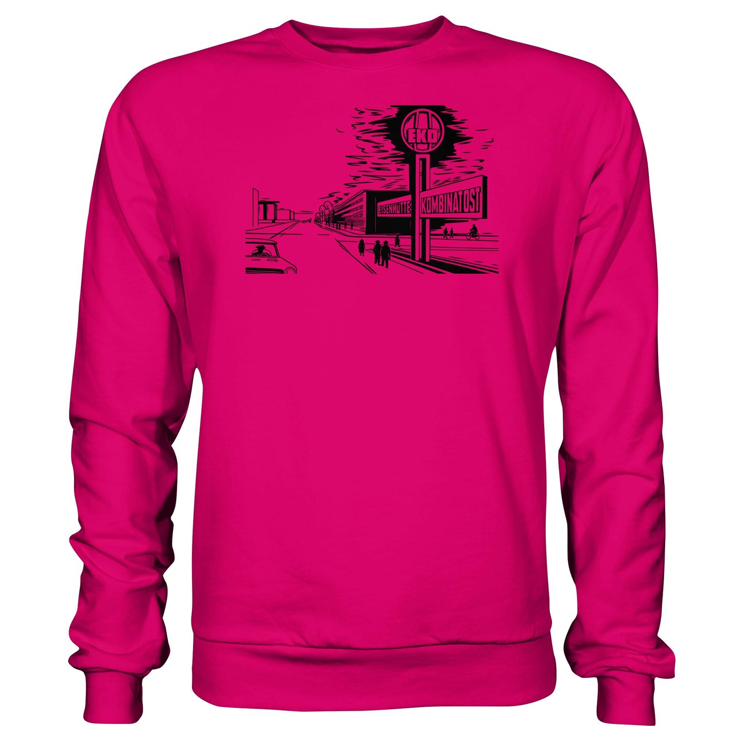 DDR Ostalgie Pullover Unisex • EISENHÜTTENKOMBINAT OST (EKO) - ORIGINAL POSTSTEMPEL