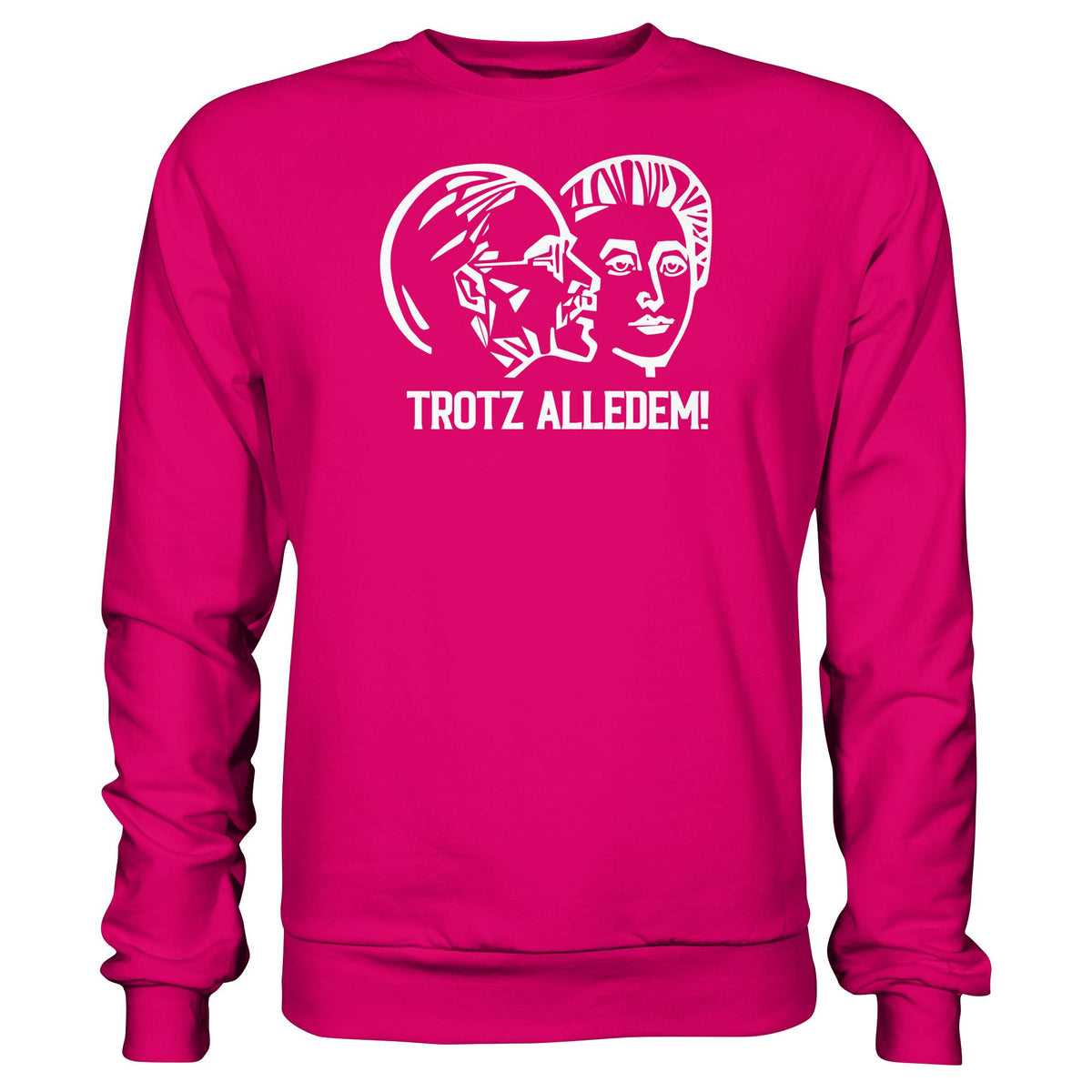 DDR Ostalgie Pullover Unisex • WALTER WOMACKA - TROTZ ALLEDEM (STAATSRATSGEBÄUDE, Aus der Geschichte der Deutschen Arbeiterbewegung, 1964)