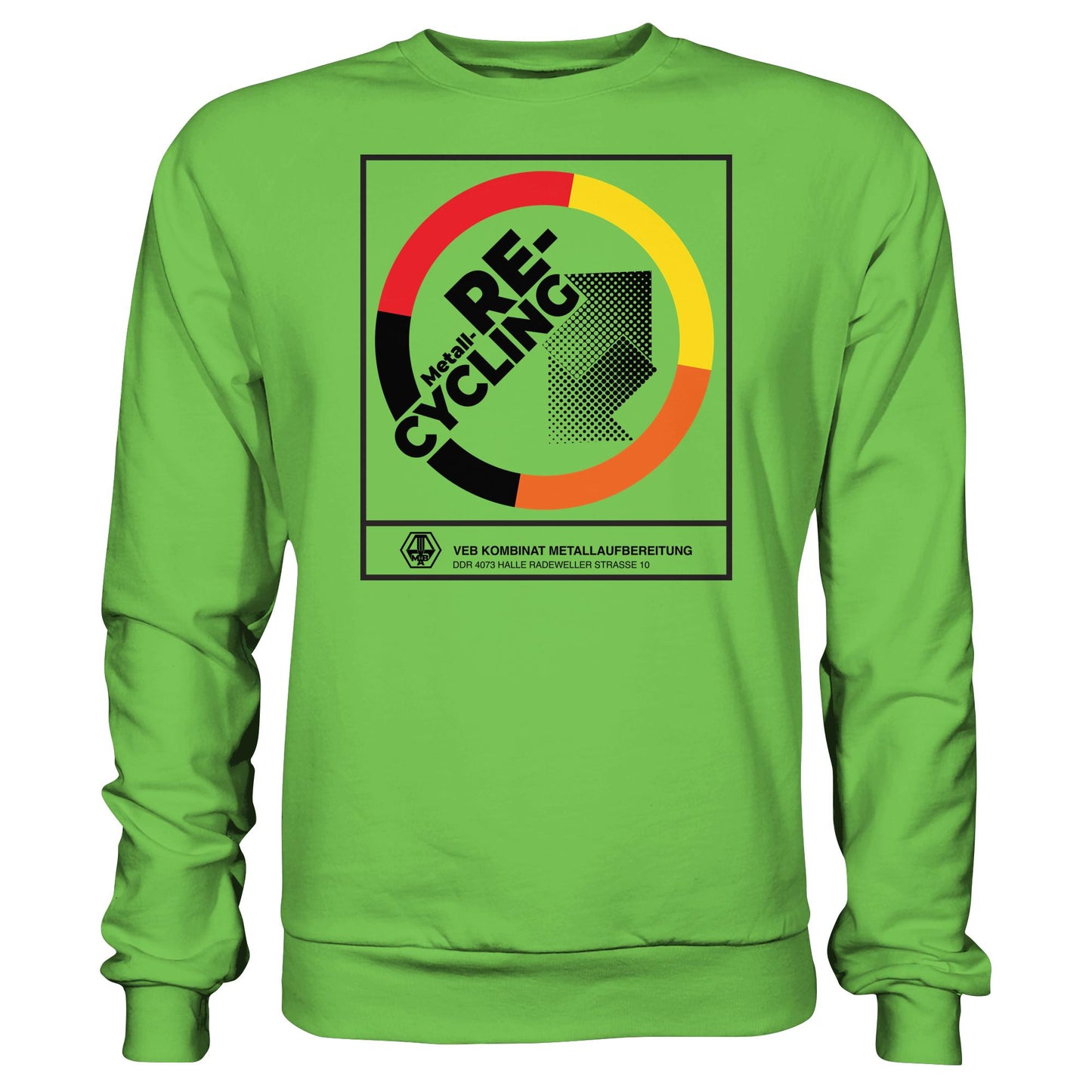 DDR Ostalgie Pullover Unisex • VEB KOMBINAT METALLAUFBEREITUNG HALLE