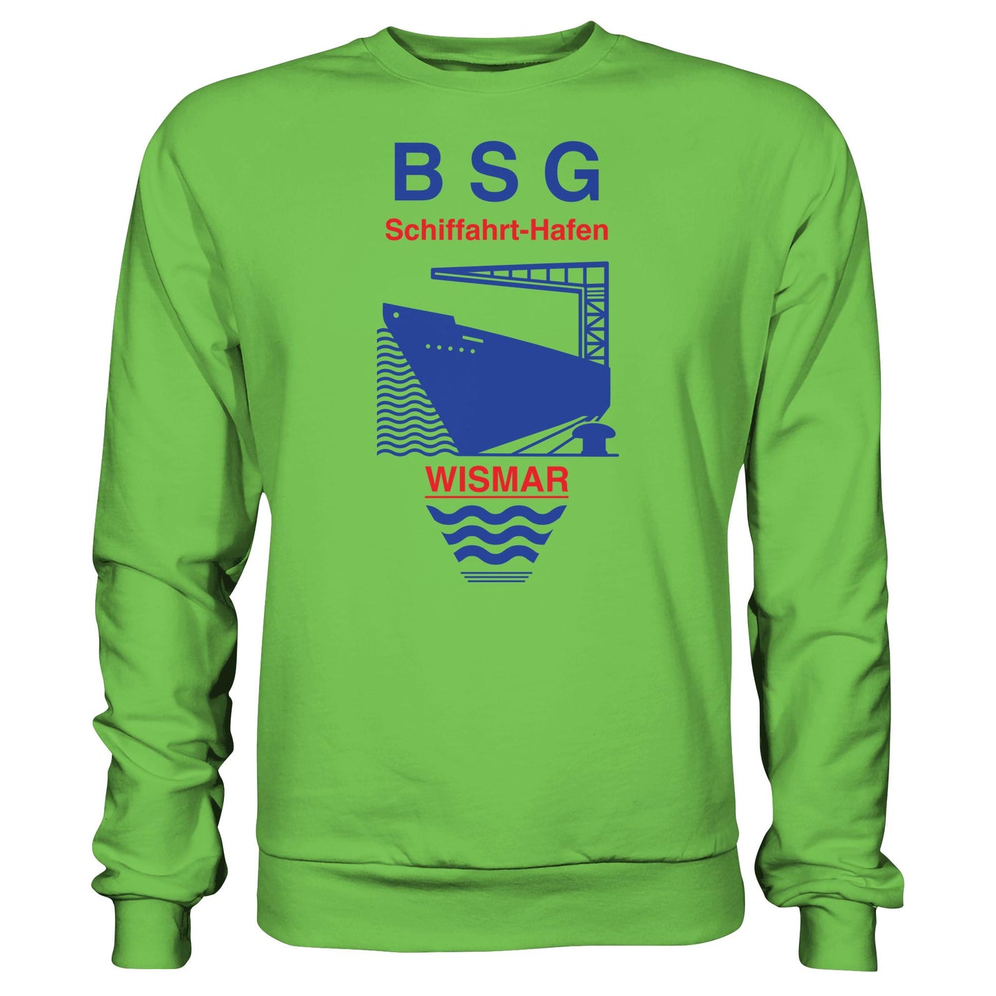 DDR Ostalgie Pullover Unisex • BSG SCHIFFAHRT HAFEN WISMAR