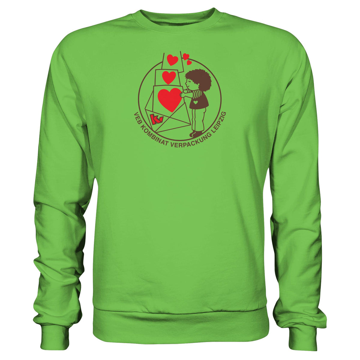 DDR Ostalgie Pullover Unisex • VEB KOMBINAT VERPACKUNG LEIPZIG