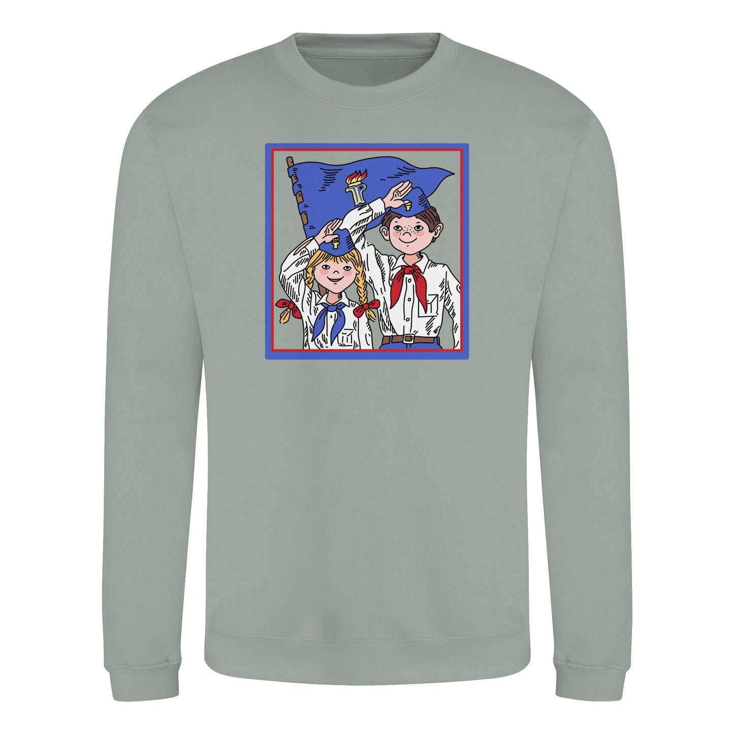 DDR Ostalgie Pullover Unisex • JUNGE PIONIERE - ORIGINAL ILLUSTRATION