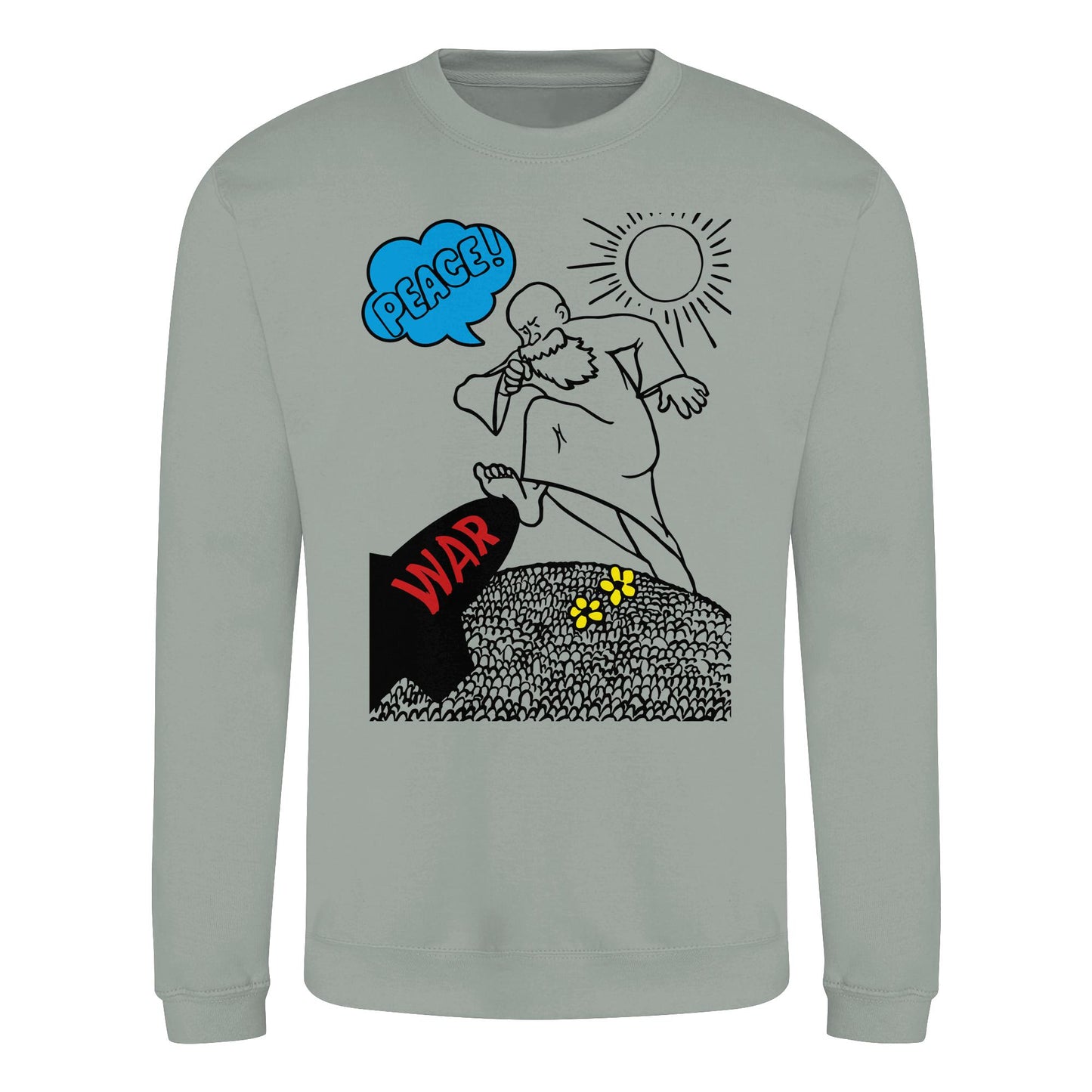 DDR Ostalgie Pullover Unisex • PEACE & WAR (ORIGINAL DDR-PLAKAT)