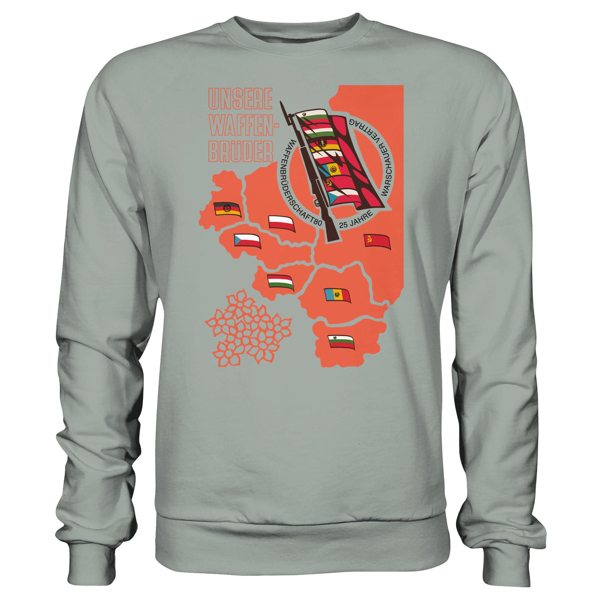 DDR Ostalgie Pullover Unisex • WAFFENBRÜDERSCHAFT80 - WARSCHAUER VERTRAG