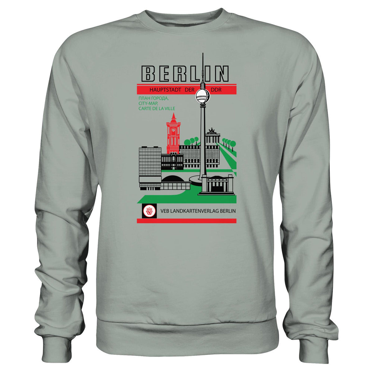 DDR Ostalgie Pullover Unisex • BERLIN, HAUPTSTADT DER DDR (ORIGINAL TITEL STADTFÜHRER)