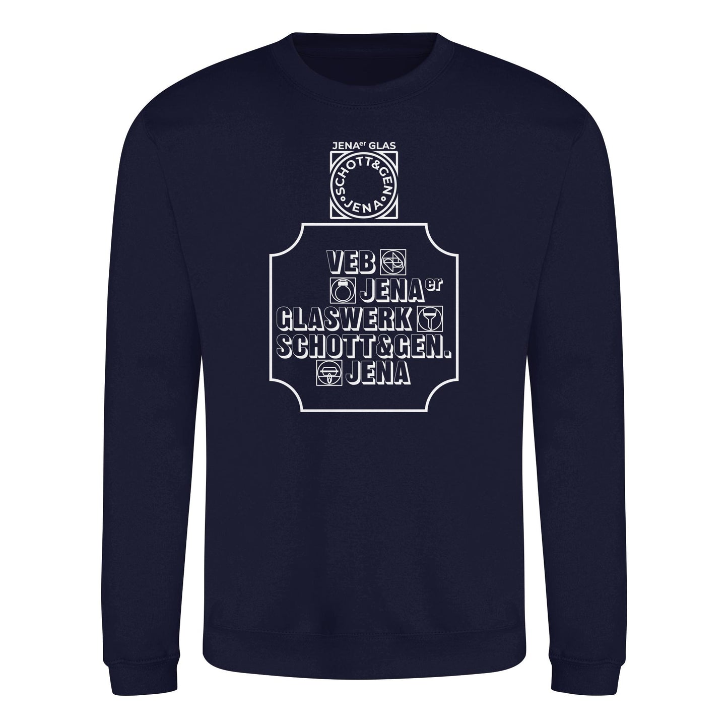 DDR Ostalgie Pullover Unisex • VEB JENAER GLASWERK