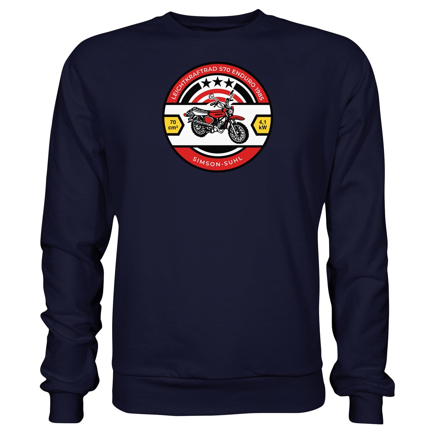 DDR Ostalgie Pullover Unisex • SIMSON S70 - ORIGINAL BIERDECKEL