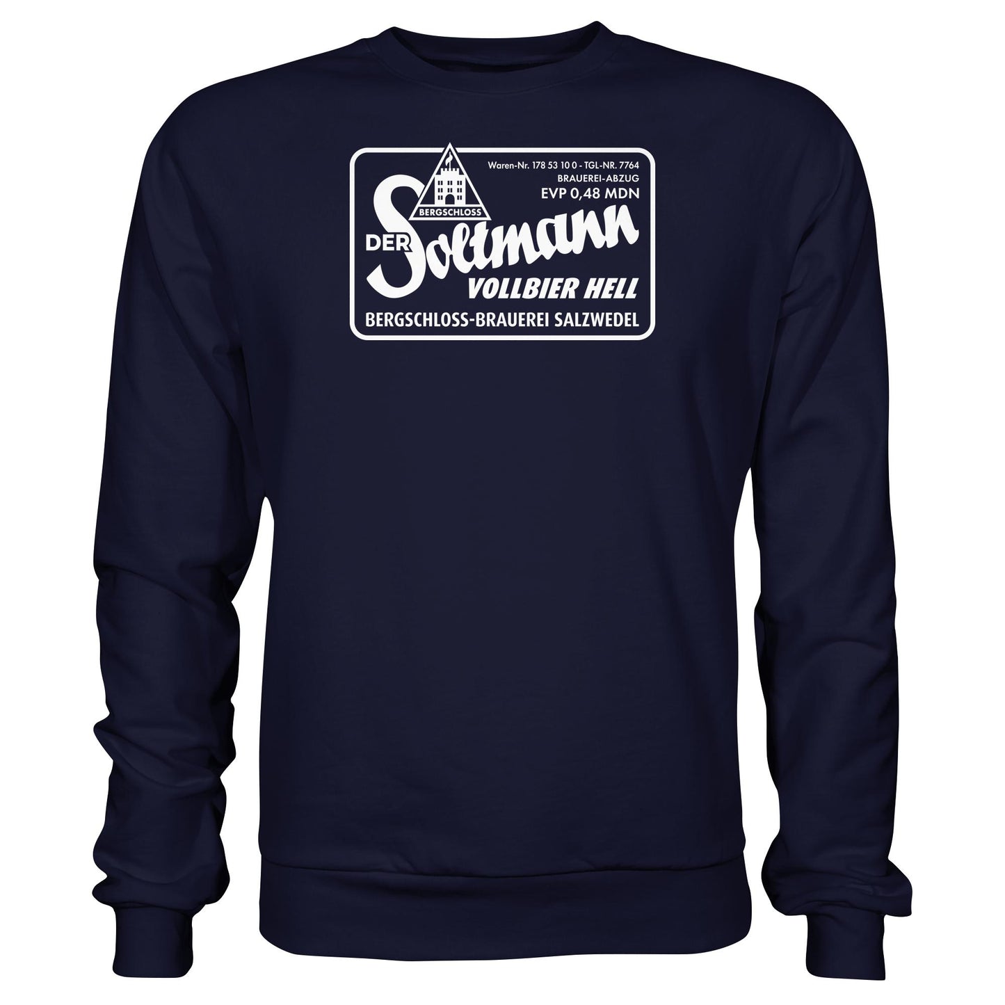 DDR Ostalgie Pullover Unisex • BERGSCHLOSS SALZWEDEL SOLTMANN BIERE