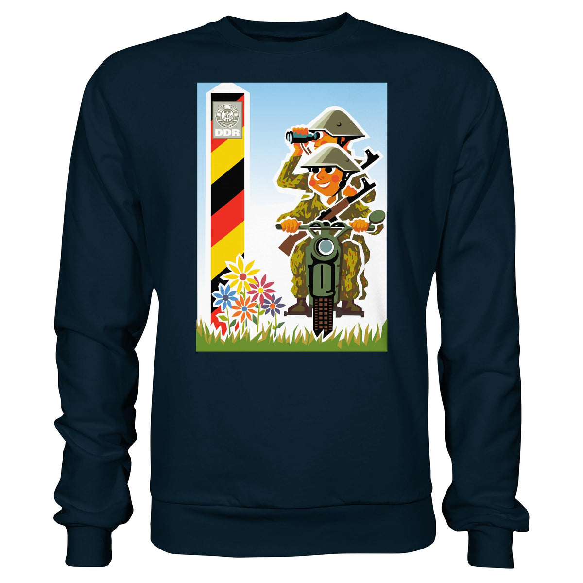 DDR Ostalgie Pullover Unisex • NVA-GRENZTRUPPEN (ORIGINAL-PLAKAT)