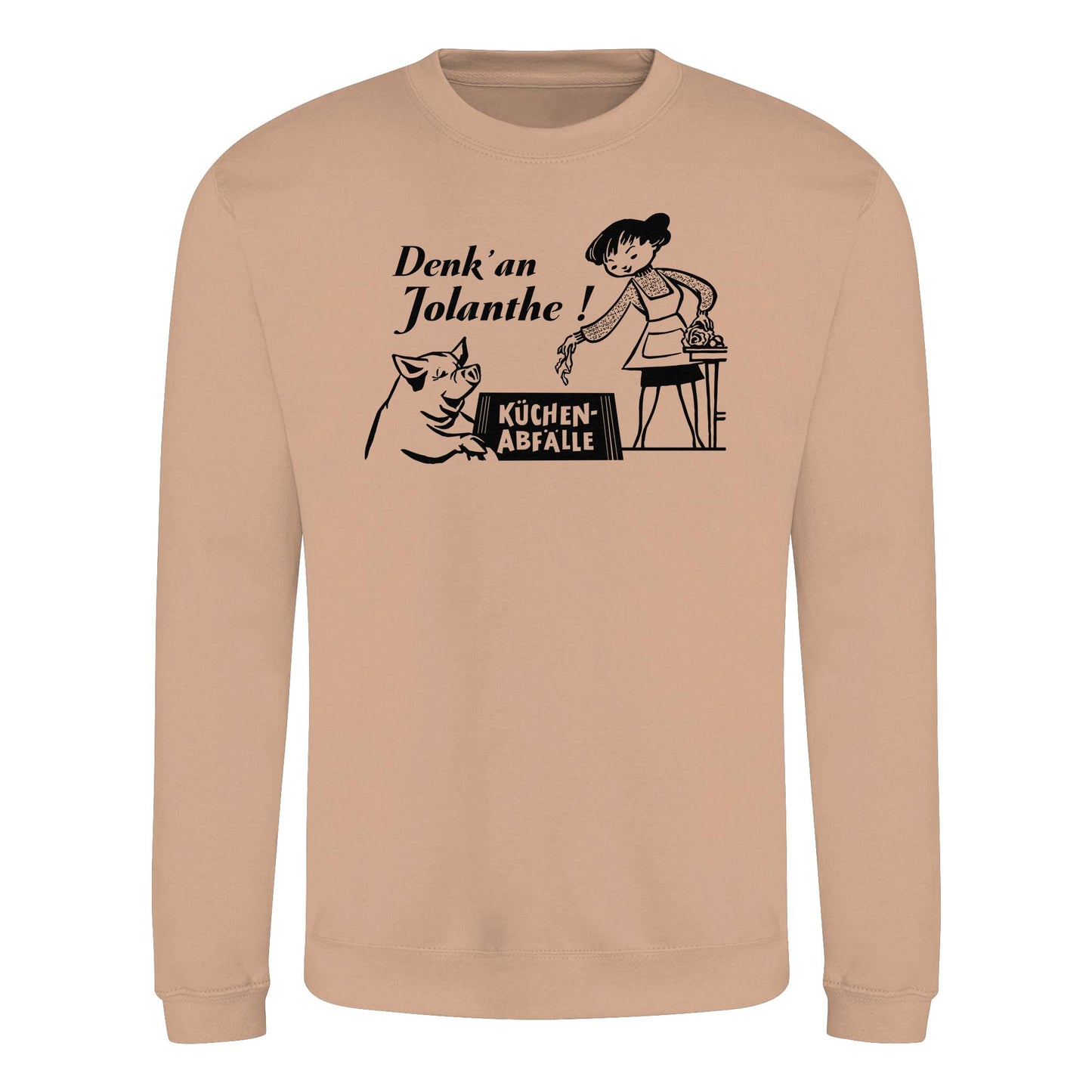 DDR Ostalgie Pullover Unisex • DENK' AN JOLANTHE! KÜCHENABFÄLLE - ORIGINAL ILLUSTRATION
