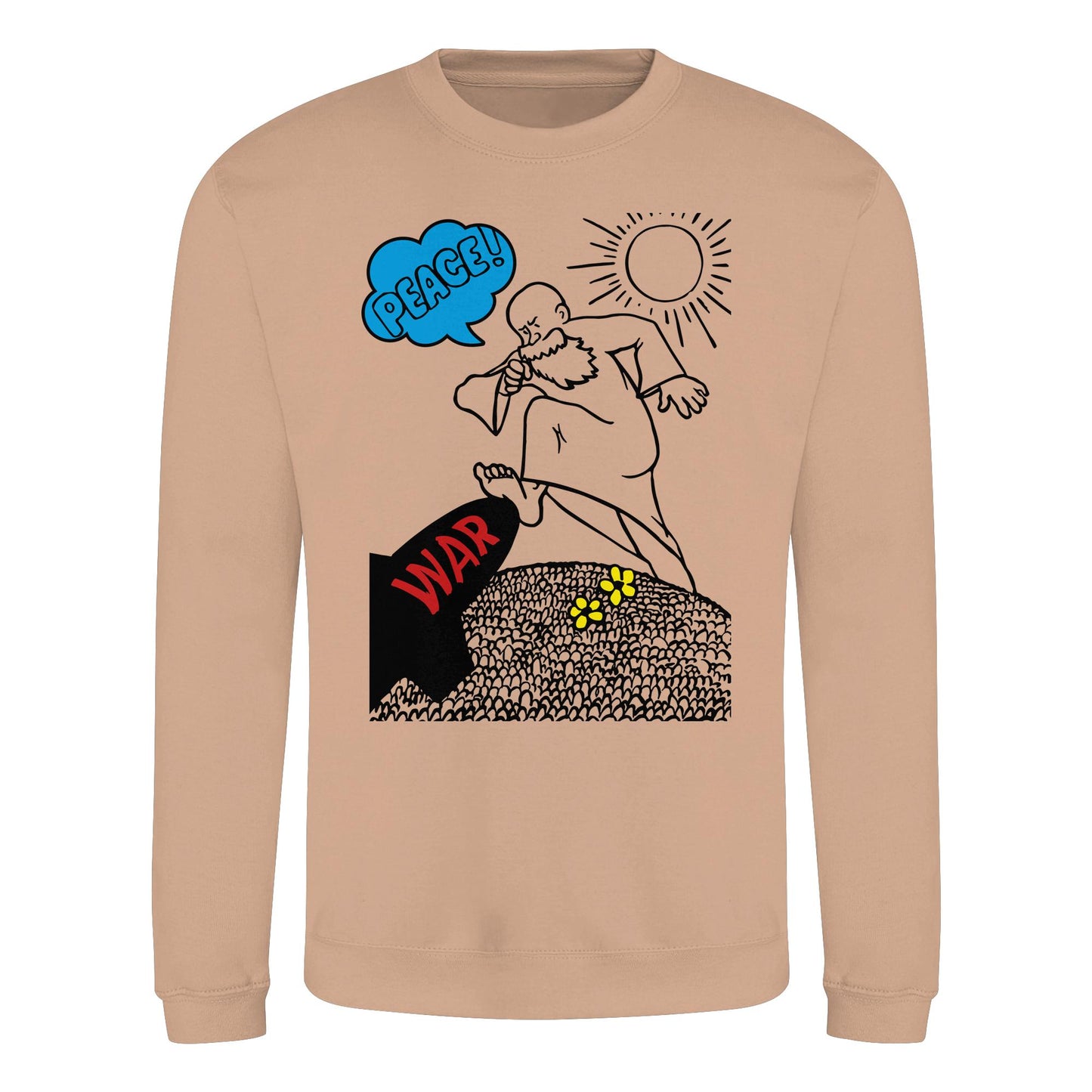 DDR Ostalgie Pullover Unisex • PEACE & WAR (ORIGINAL DDR-PLAKAT)
