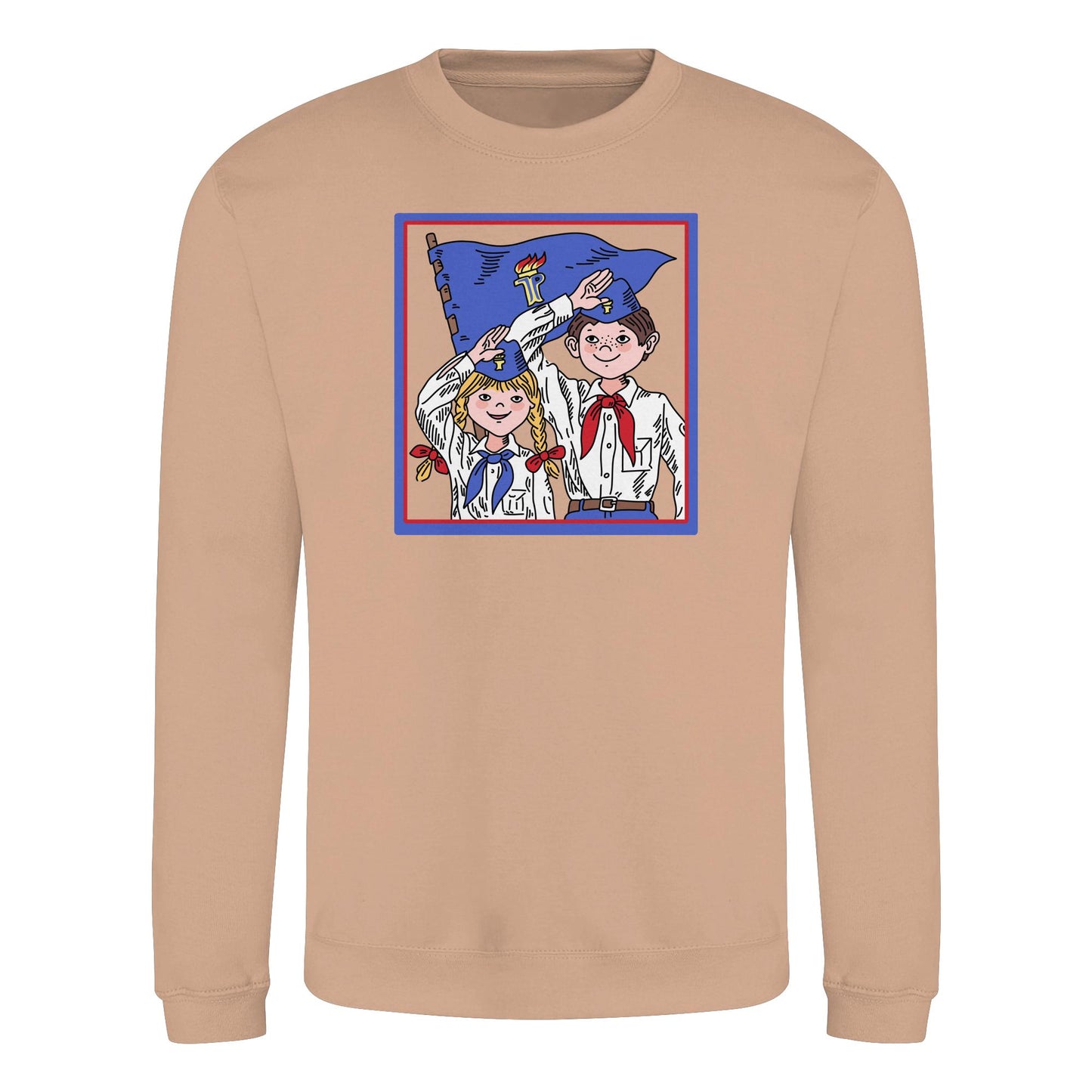 DDR Ostalgie Pullover Unisex • JUNGE PIONIERE - ORIGINAL ILLUSTRATION
