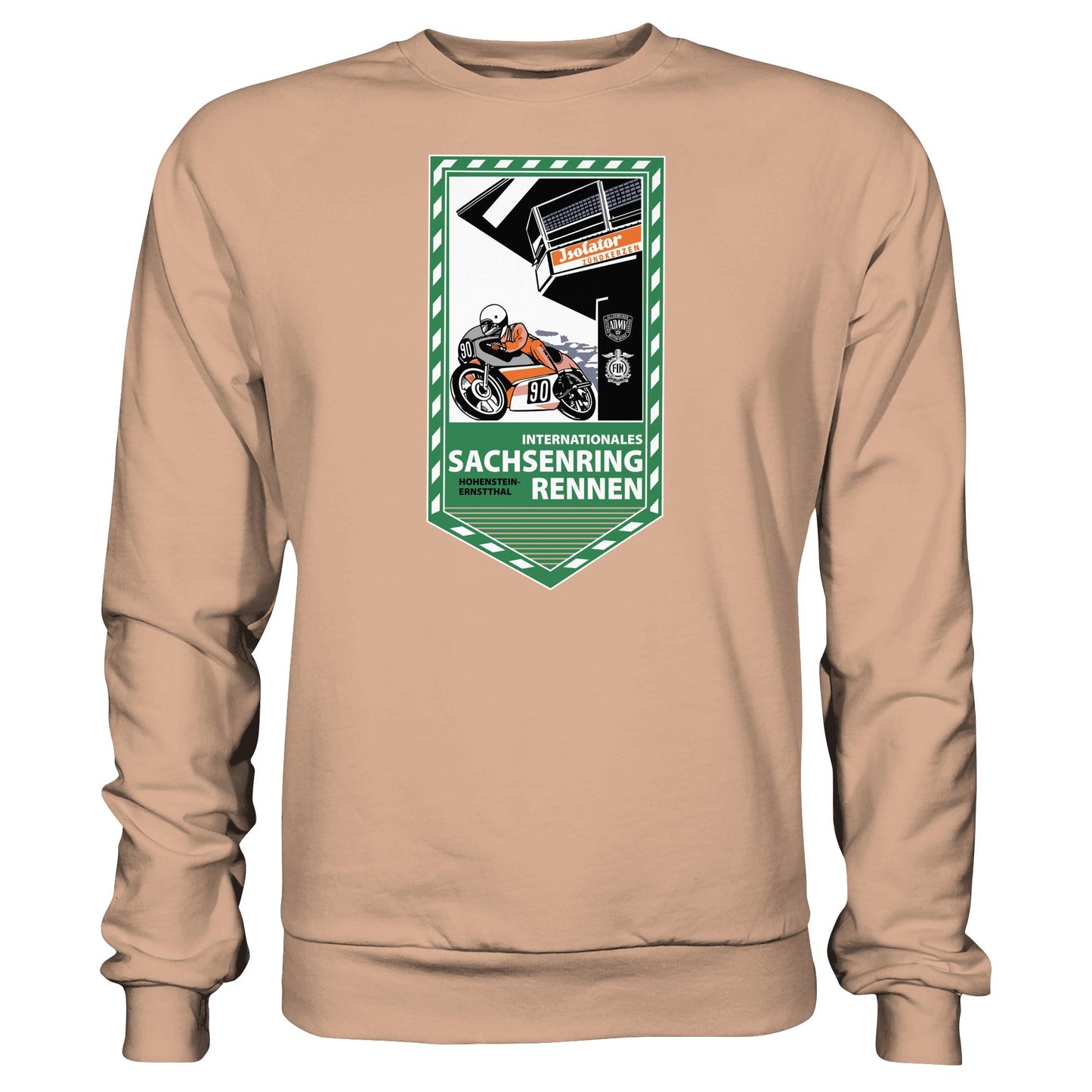 DDR Ostalgie Pullover Unisex • SACHSENRING-RENNEN ZWICKAU 1990 (ORIGINAL-WIMPEL)
