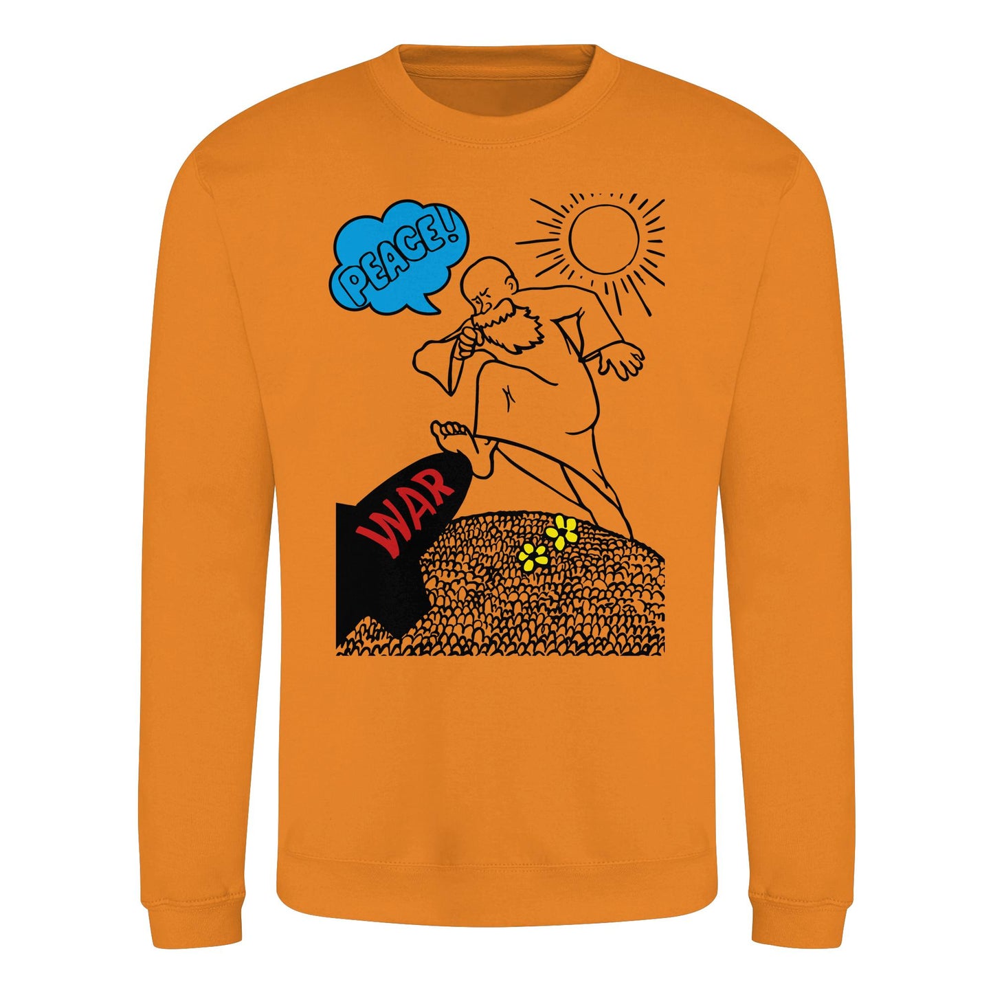 DDR Ostalgie Pullover Unisex • PEACE & WAR (ORIGINAL DDR-PLAKAT)